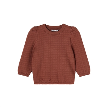 Name it - Rilil quiltet sweatshirt - Brown out